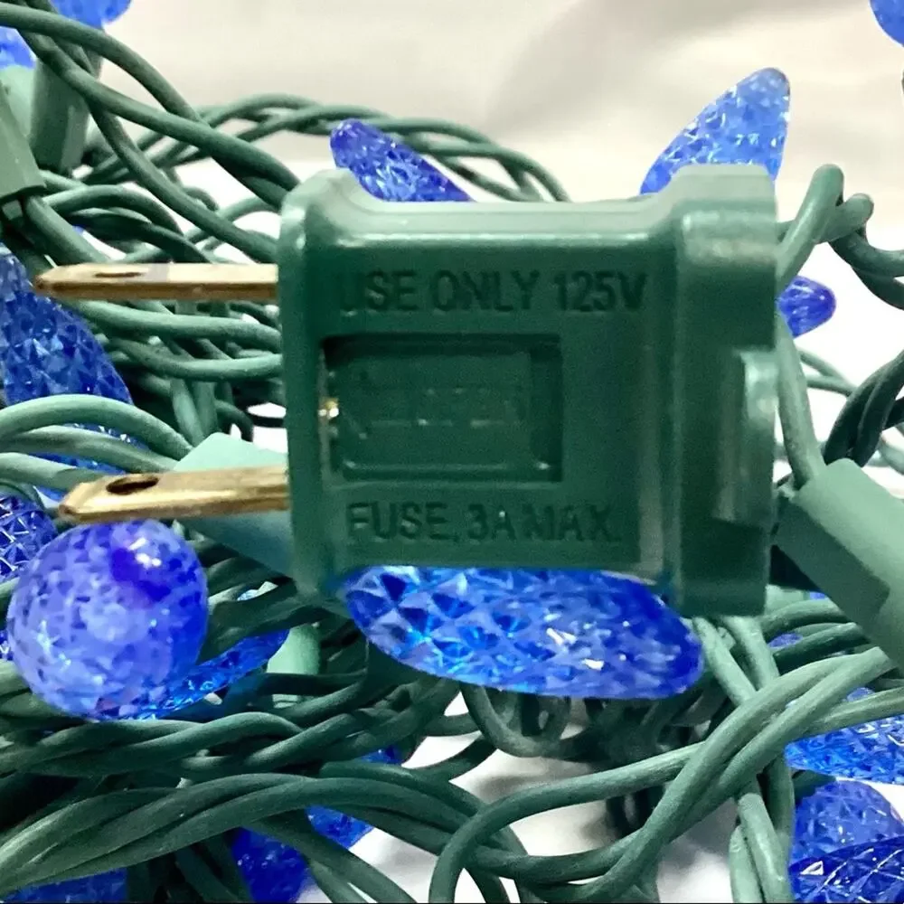 String of 60 Blue LED Strawberry Lights